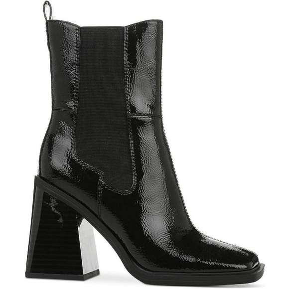 Sam Edelman sz 6.5 black patent leather Circus New York Lauren boots new - Picture 1 of 2